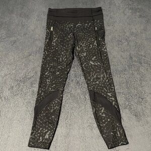 Lululemon Leggings Womens 4 Inspire Tight II Full-On Luxtreme Star Coal Black